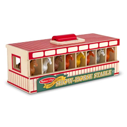 Melissa & Doug® Take-Along Show-Horse Stable Play Set | Michaels®